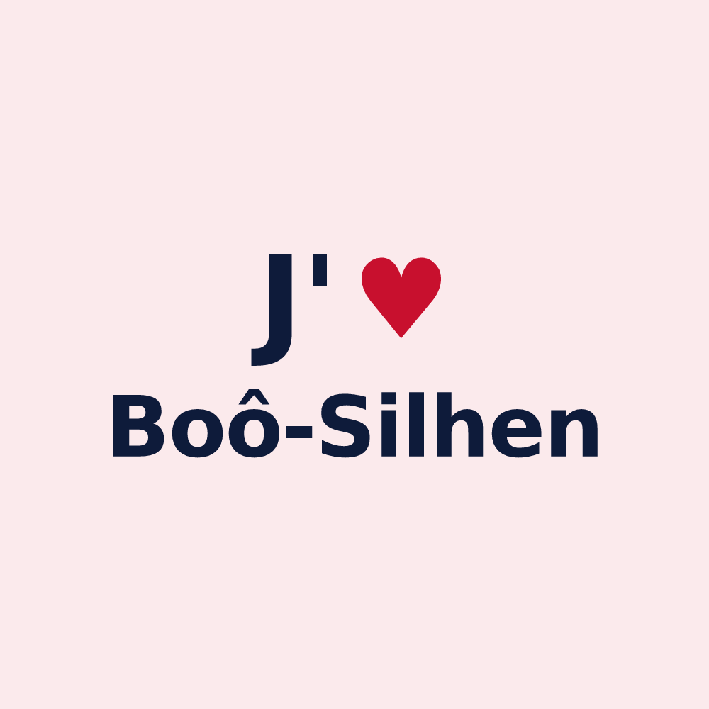 Magnet personnalisé Boô-Silhen — design J'aime Boô-Silhen