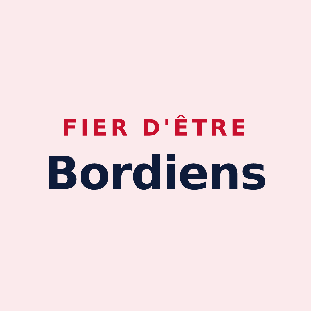 Magnet « Fier d'être Bordiens » — design pour Bordes-de-Rivière
