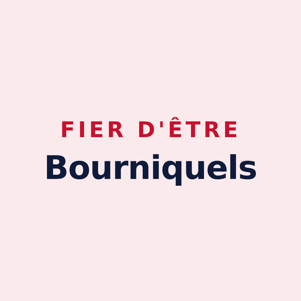 Magnet « Fier d'être Bourniquels » — design pour Borne