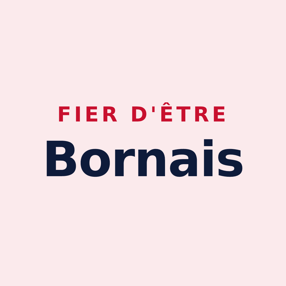Magnet « Fier d'être Bornais » — design pour Borne