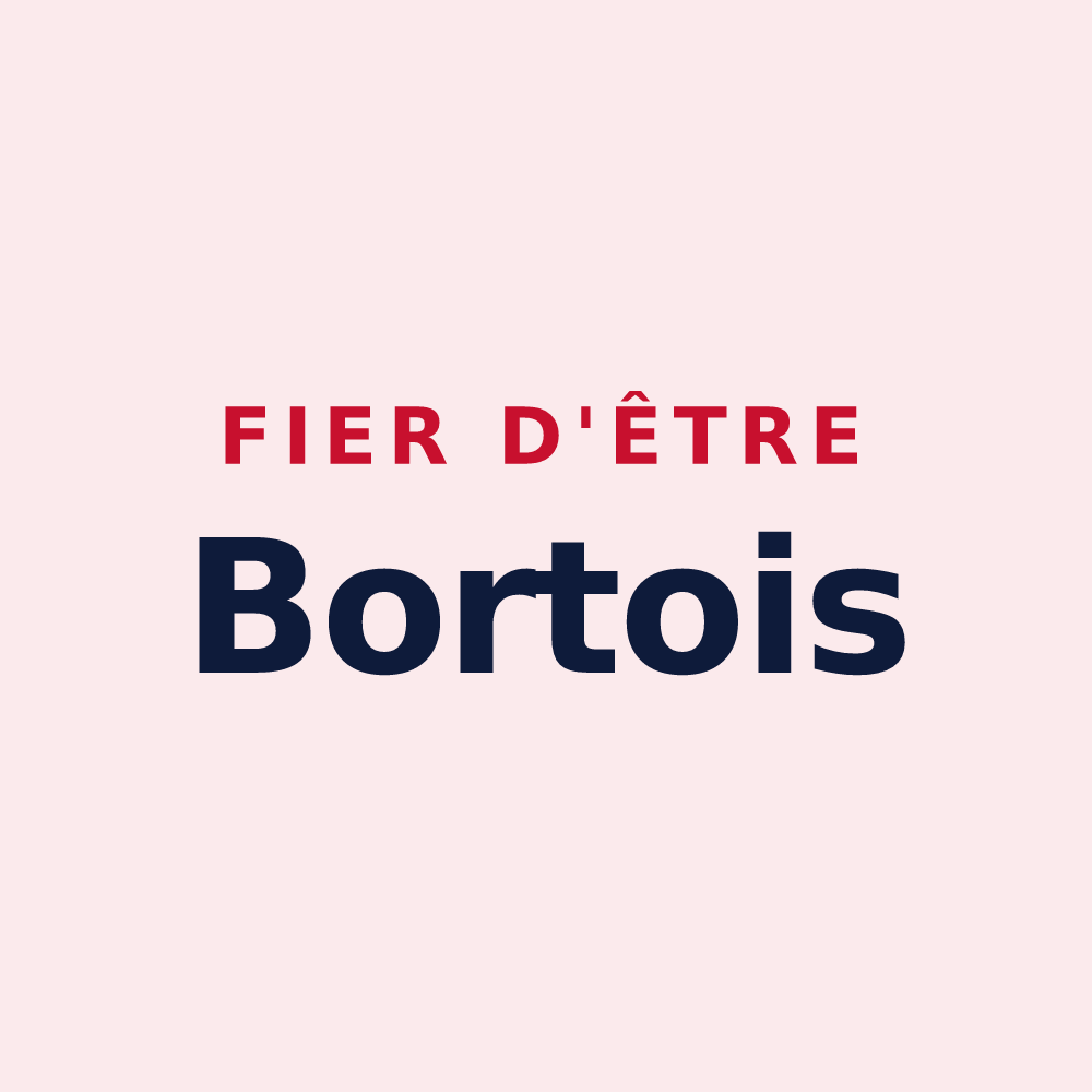 Magnet « Fier d'être Bortois » — design pour Bort-les-Orgues