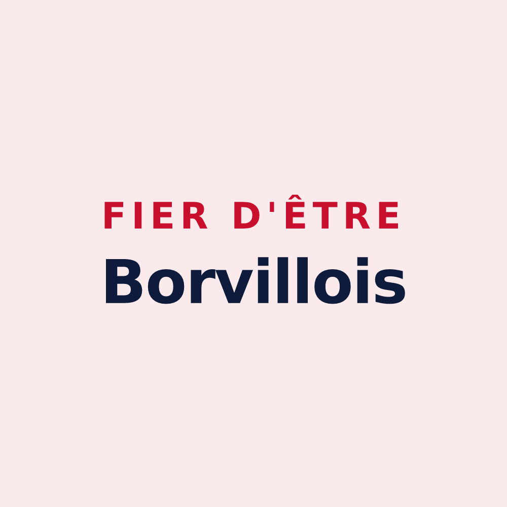 Magnet « Fier d'être Borvillois » — design pour Borville