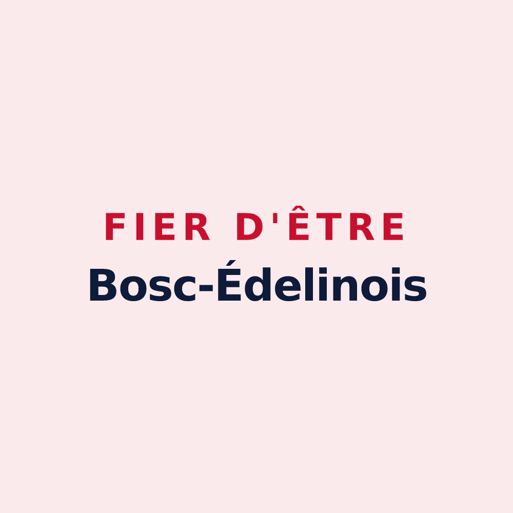 Magnet « Fier d'être Bosc-Édelinois » — design pour Bosc-Édeline