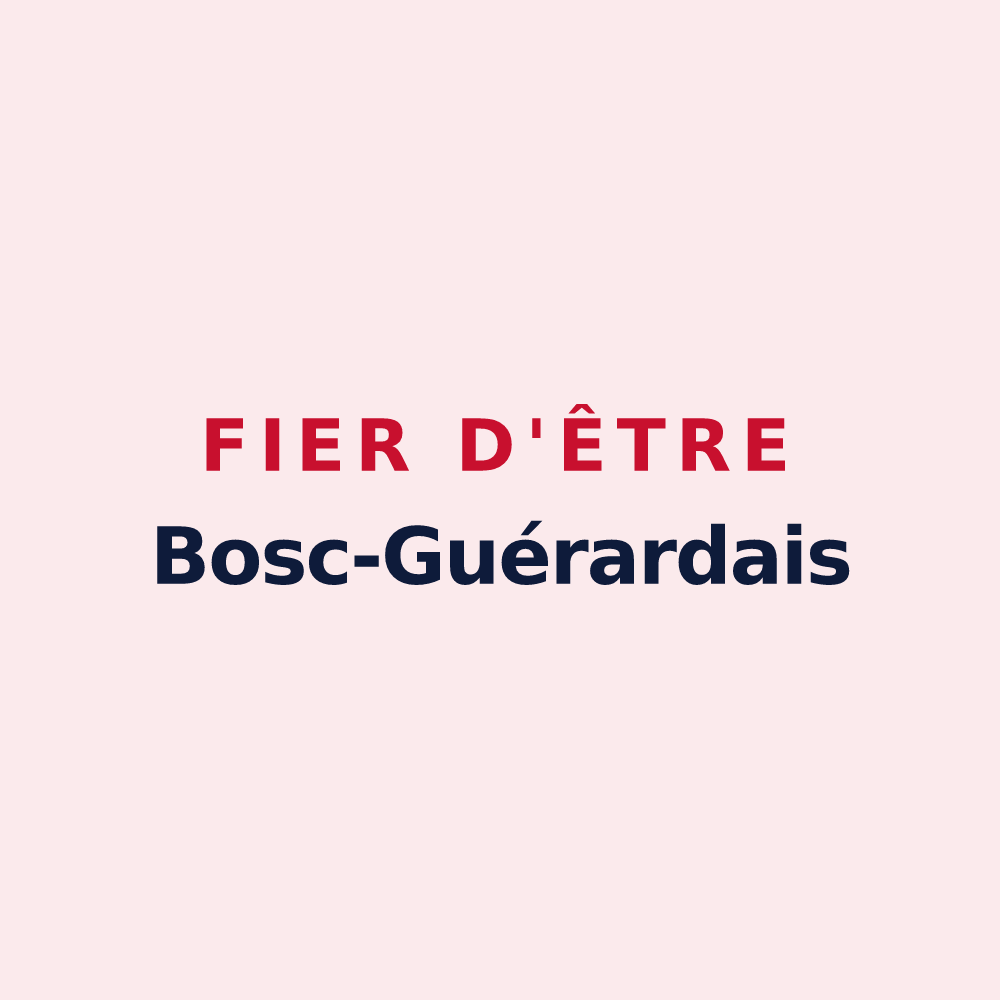 Magnet « Fier d'être Bosc-Guérardais » — design pour Bosc-Guérard-Saint-Adrien