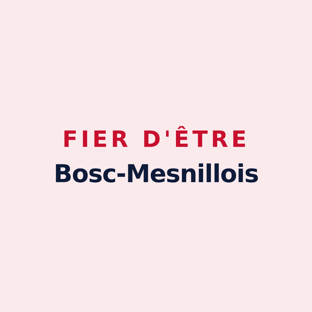 Magnet « Fier d'être Bosc-Mesnillois » — design pour Bosc-Mesnil