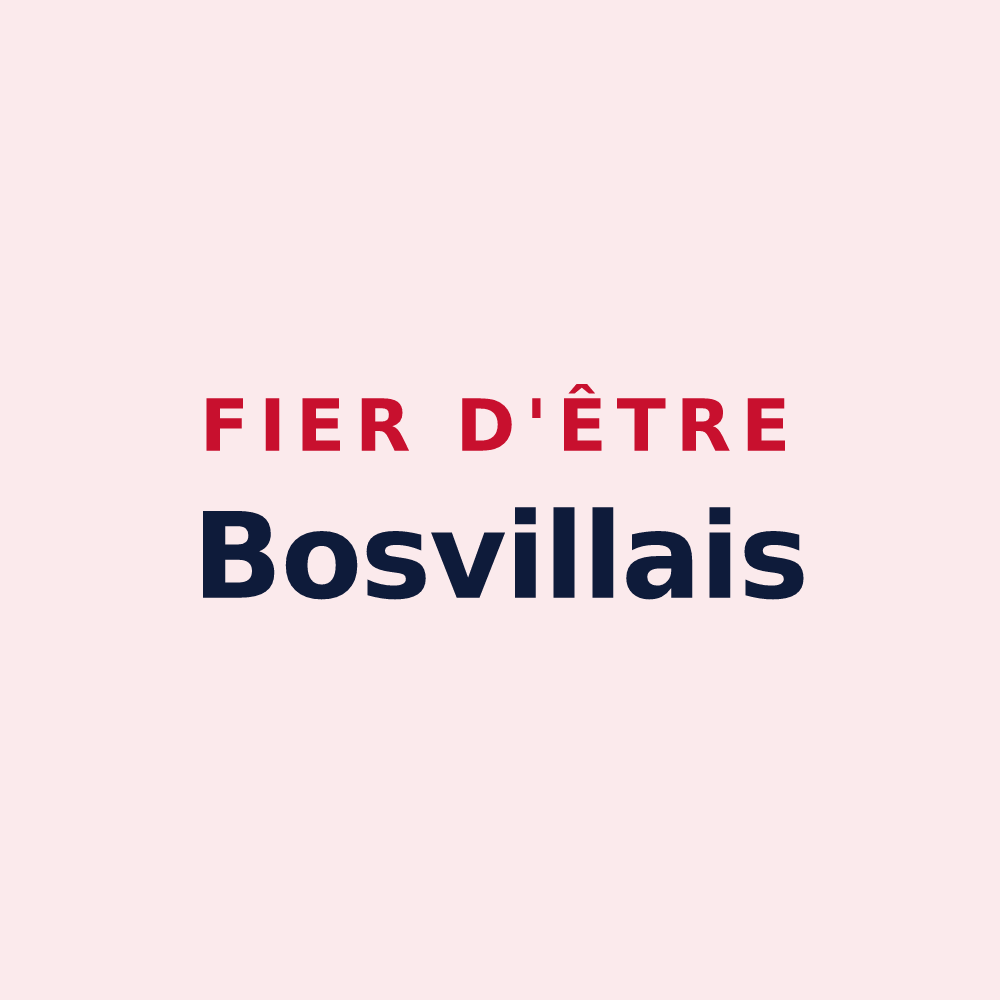 Magnet « Fier d'être Bosvillais » — design pour Bosville