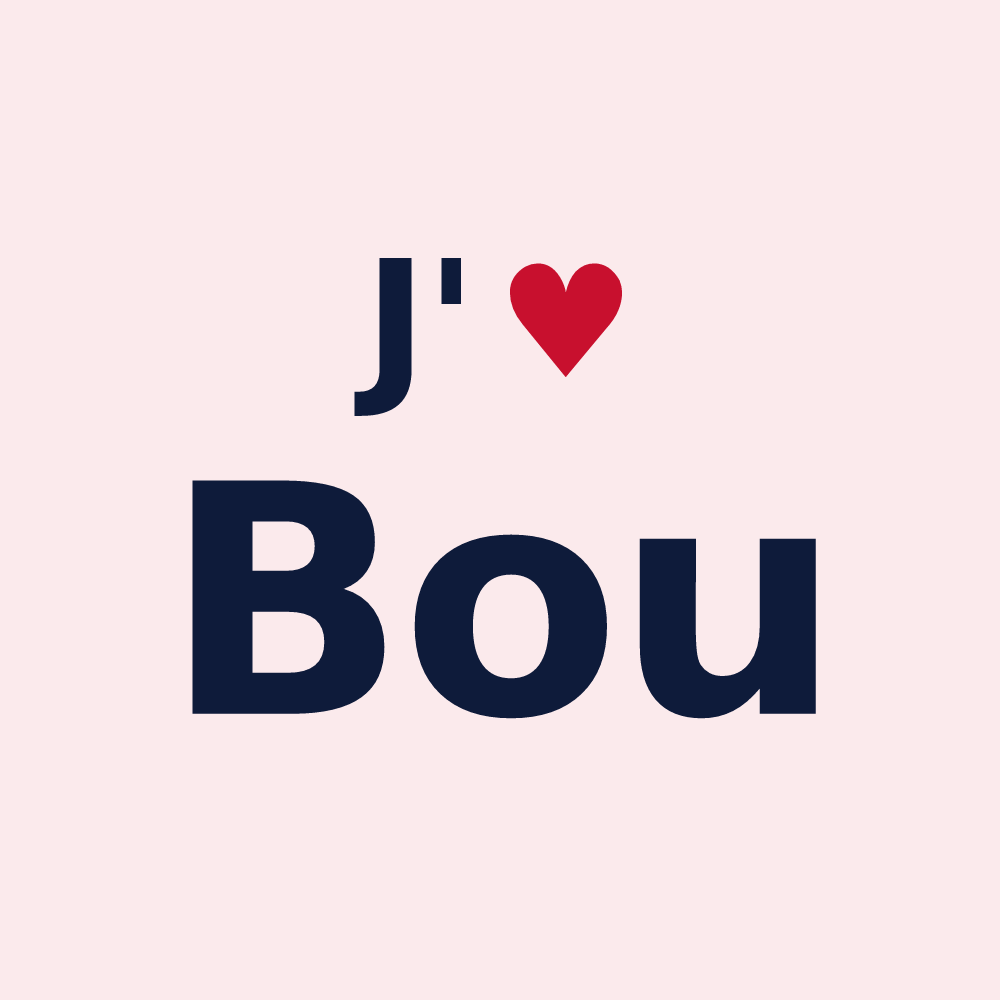 Magnet personnalisé Bou — design J'aime Bou