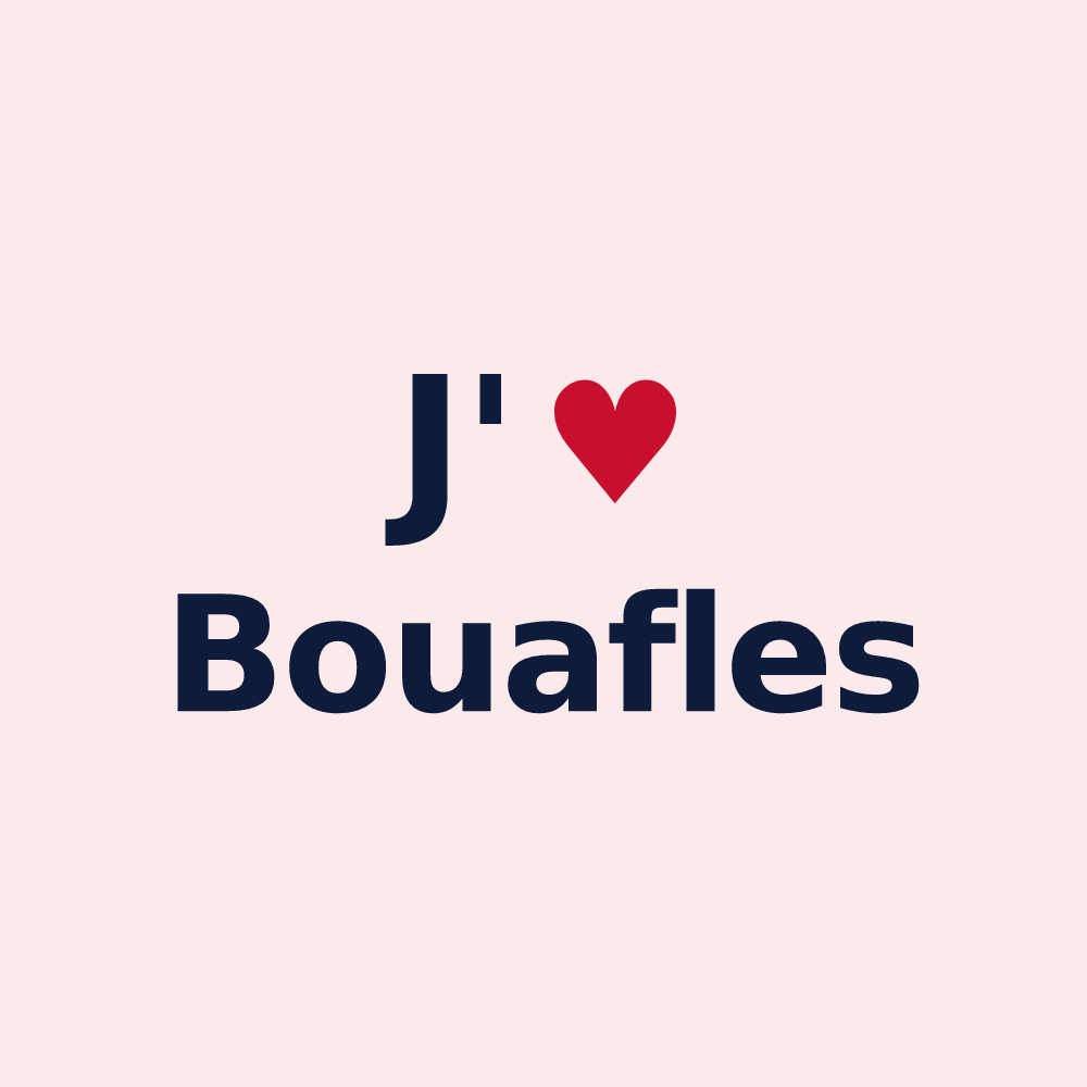 Magnet personnalisé Bouafles — design J'aime Bouafles