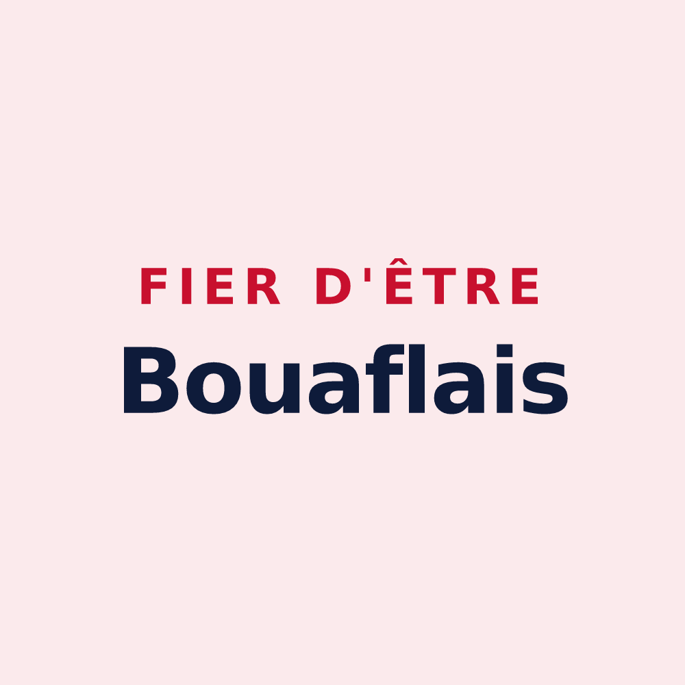 Magnet « Fier d'être Bouaflais » — design pour Bouafles