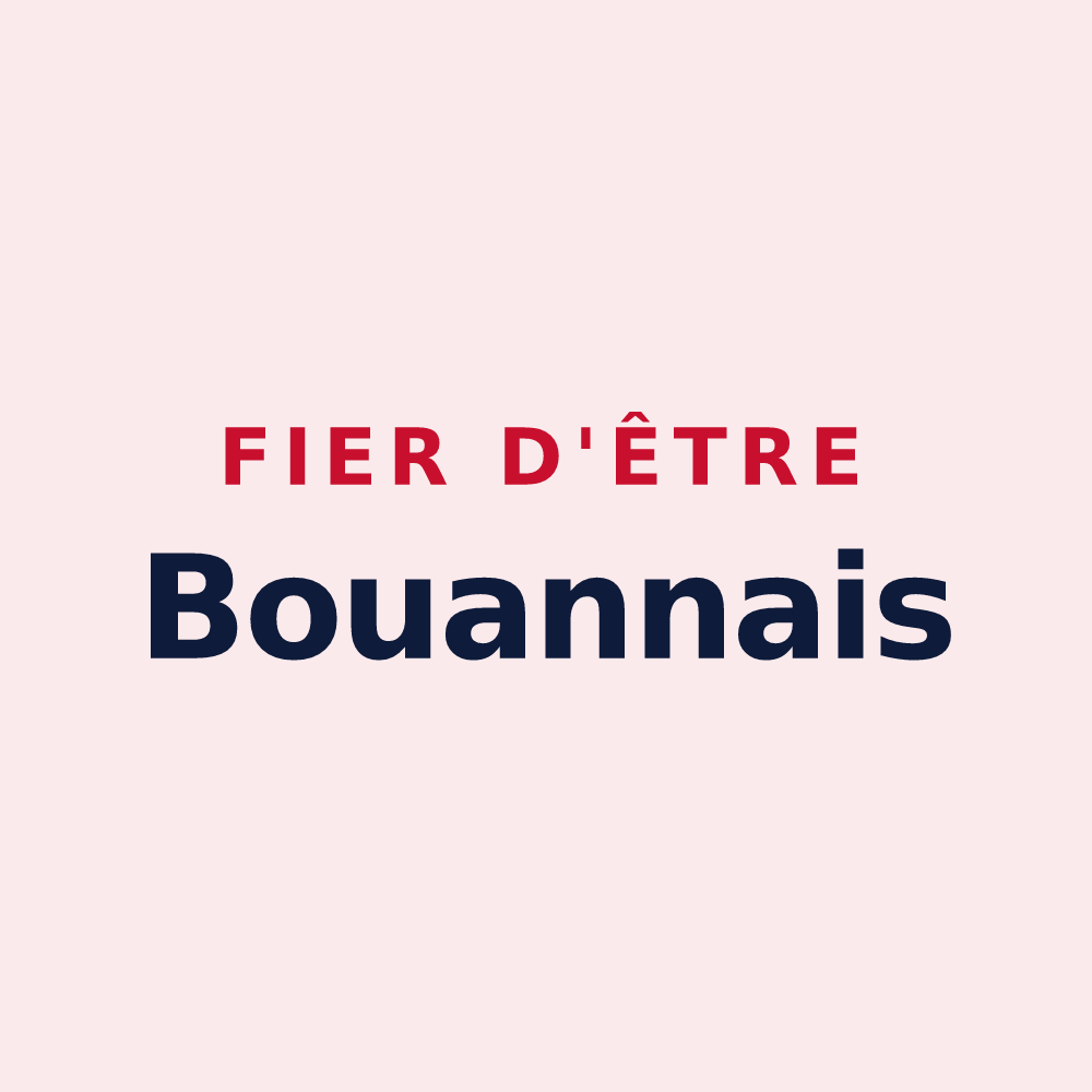 Magnet « Fier d'être Bouannais » — design pour Bouan