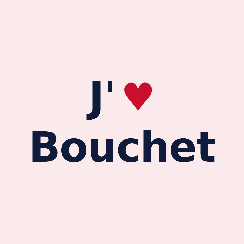 Magnet personnalisé Bouchet — design J'aime Bouchet