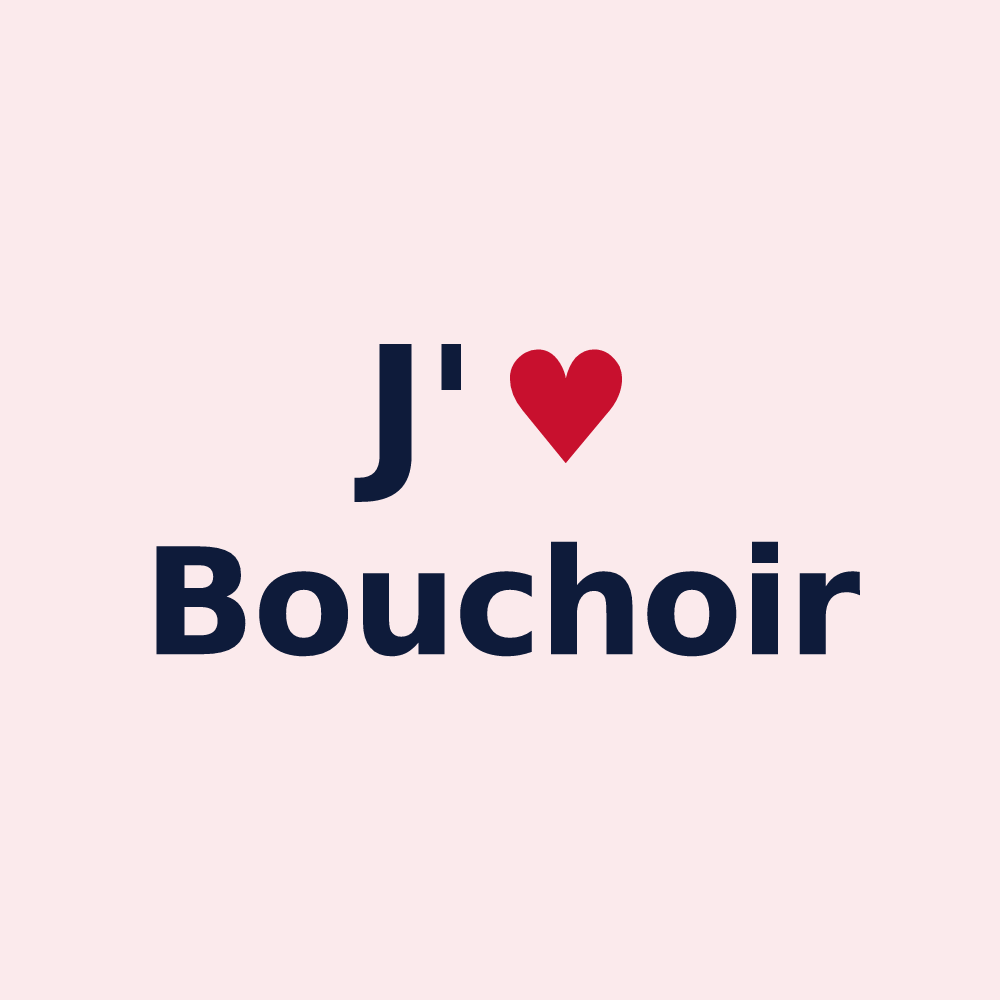 Magnet personnalisé Bouchoir — design J'aime Bouchoir
