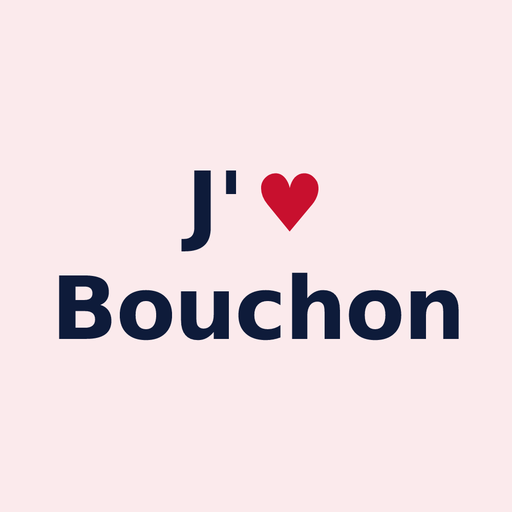 Magnet personnalisé Bouchon — design J'aime Bouchon