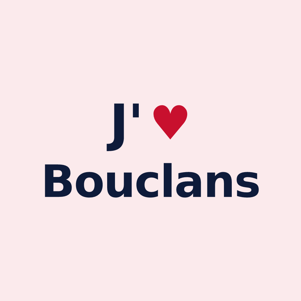 Magnet personnalisé Bouclans — design J'aime Bouclans