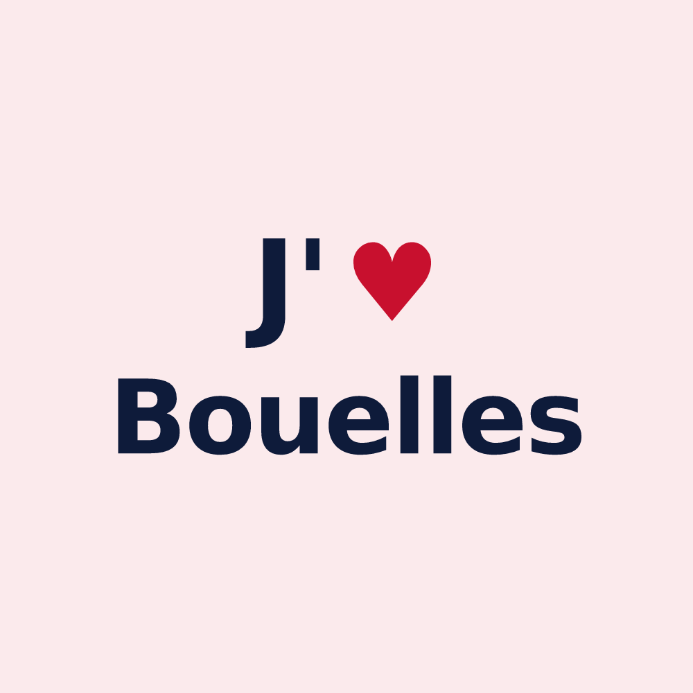 Magnet personnalisé Bouelles — design J'aime Bouelles