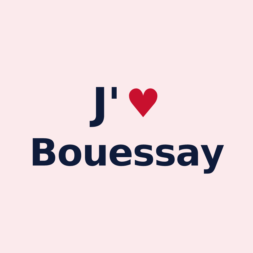 Magnet personnalisé Bouessay — design J'aime Bouessay