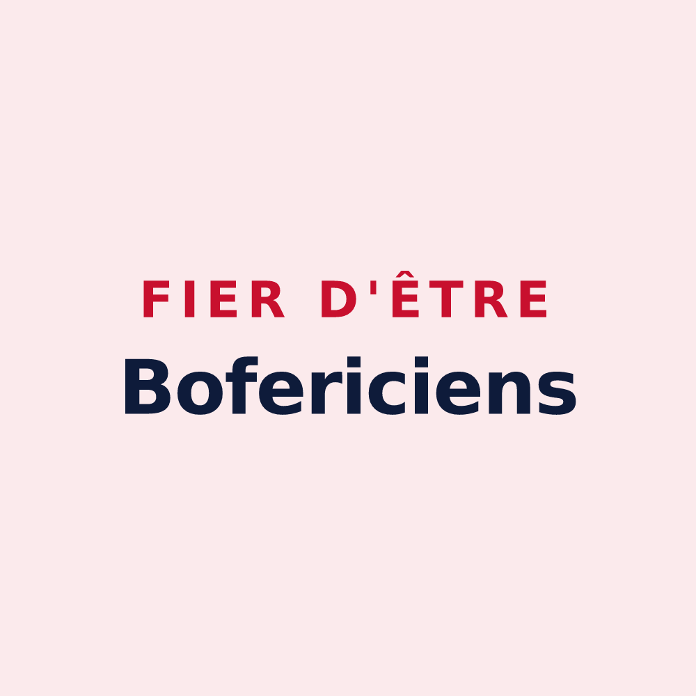 Magnet « Fier d'être Bofericiens » — design pour Bouffry
