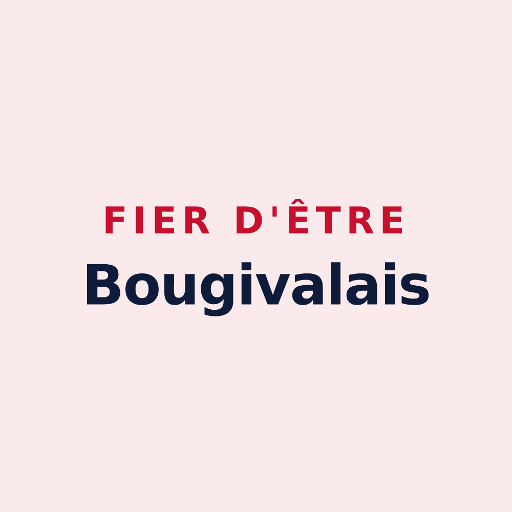 Magnet « Fier d'être Bougivalais » — design pour Bougival