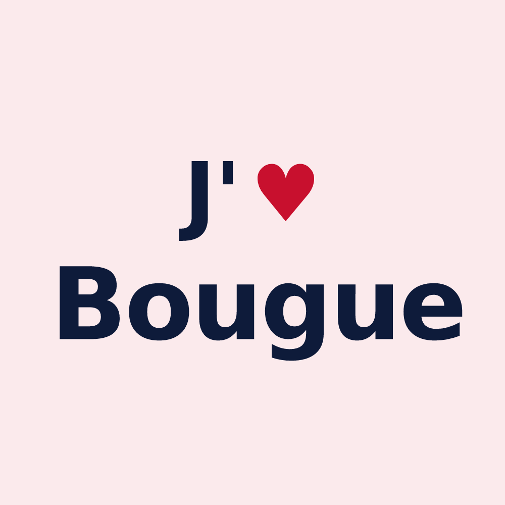 Magnet personnalisé Bougue — design J'aime Bougue