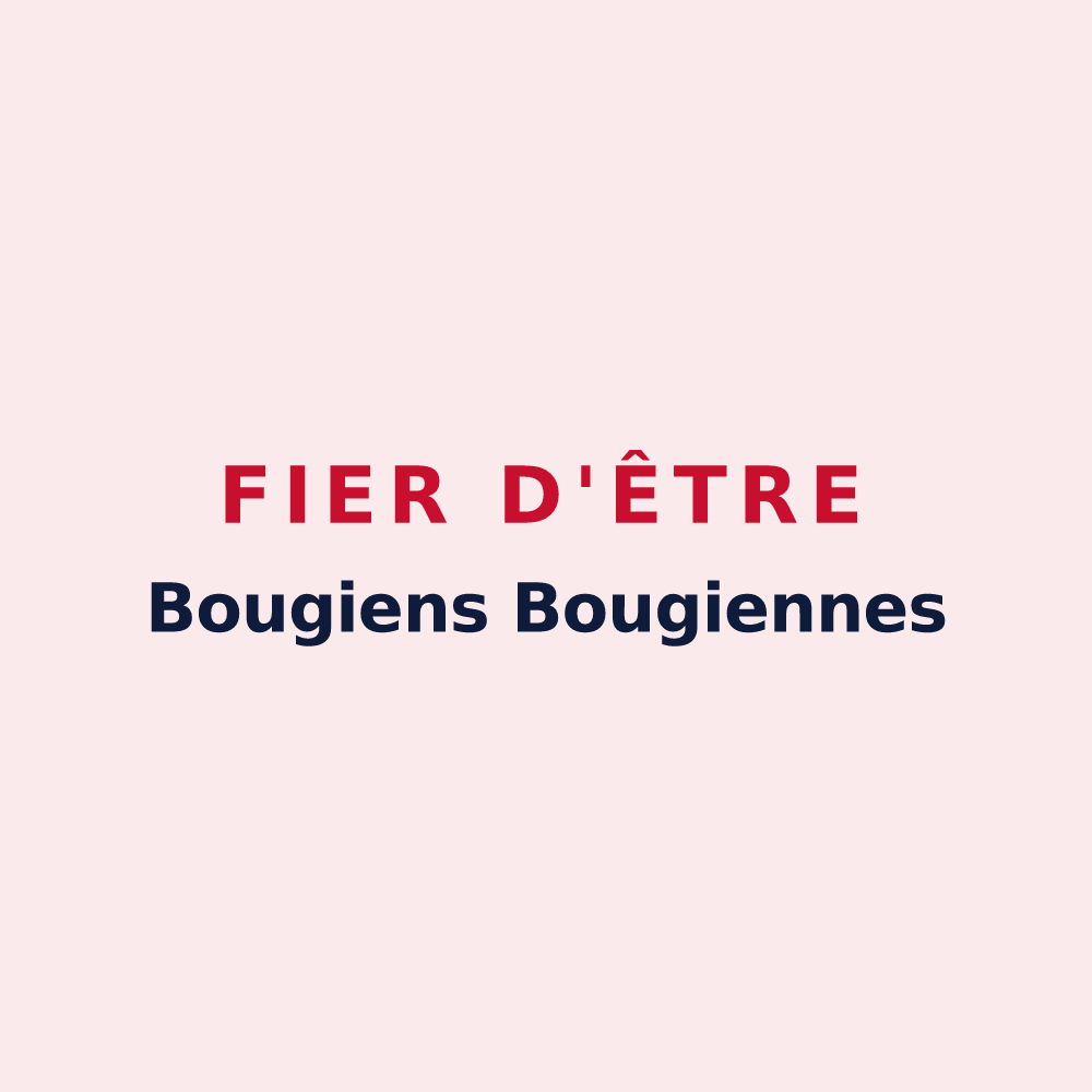 Magnet « Fier d'être Bougiens
Bougiennes » — design pour Bougy