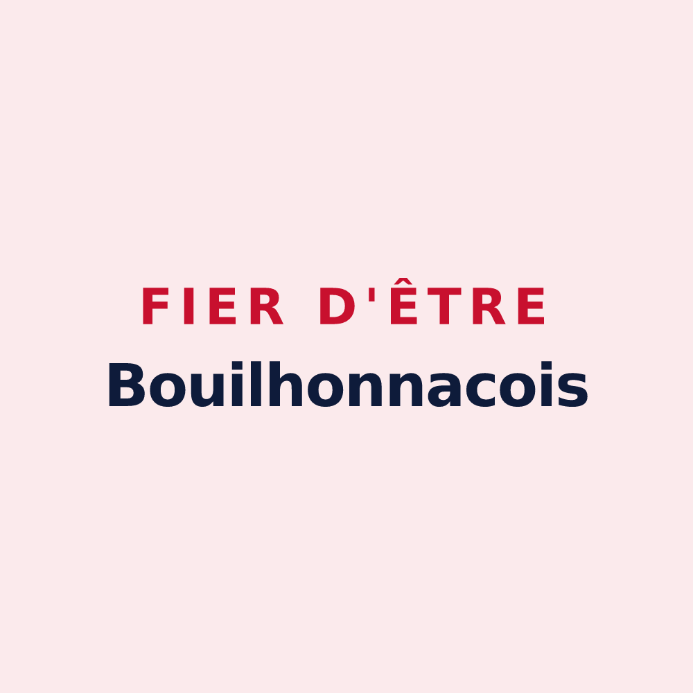 Magnet « Fier d'être Bouilhonnacois » — design pour Bouilhonnac