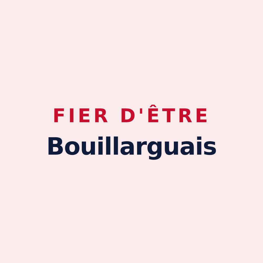 Magnet « Fier d'être Bouillarguais » — design pour Bouillargues