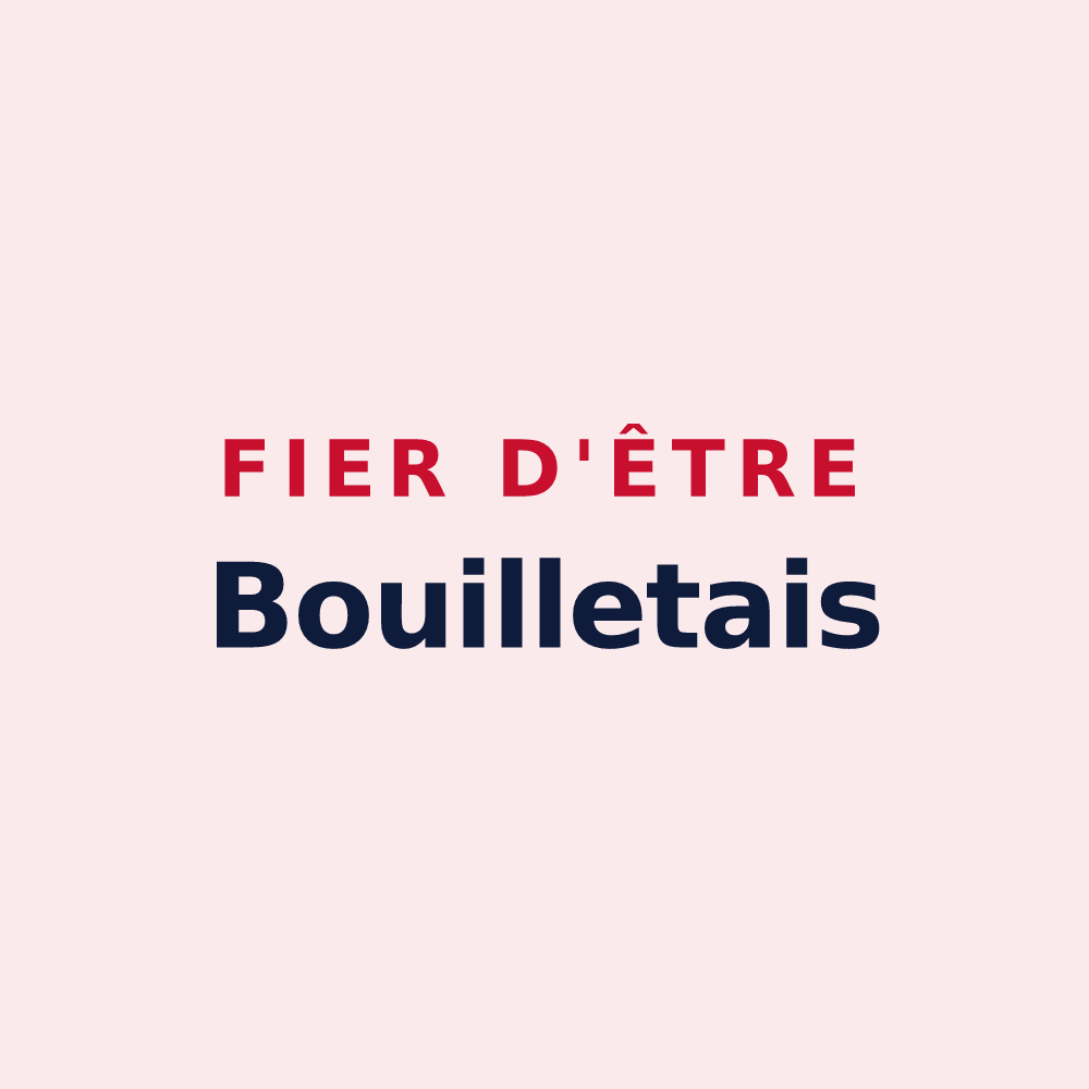 Magnet « Fier d'être Bouilletais » — design pour Bouillé-Courdault