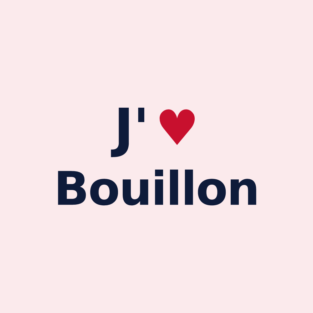 Magnet personnalisé Bouillon — design J'aime Bouillon