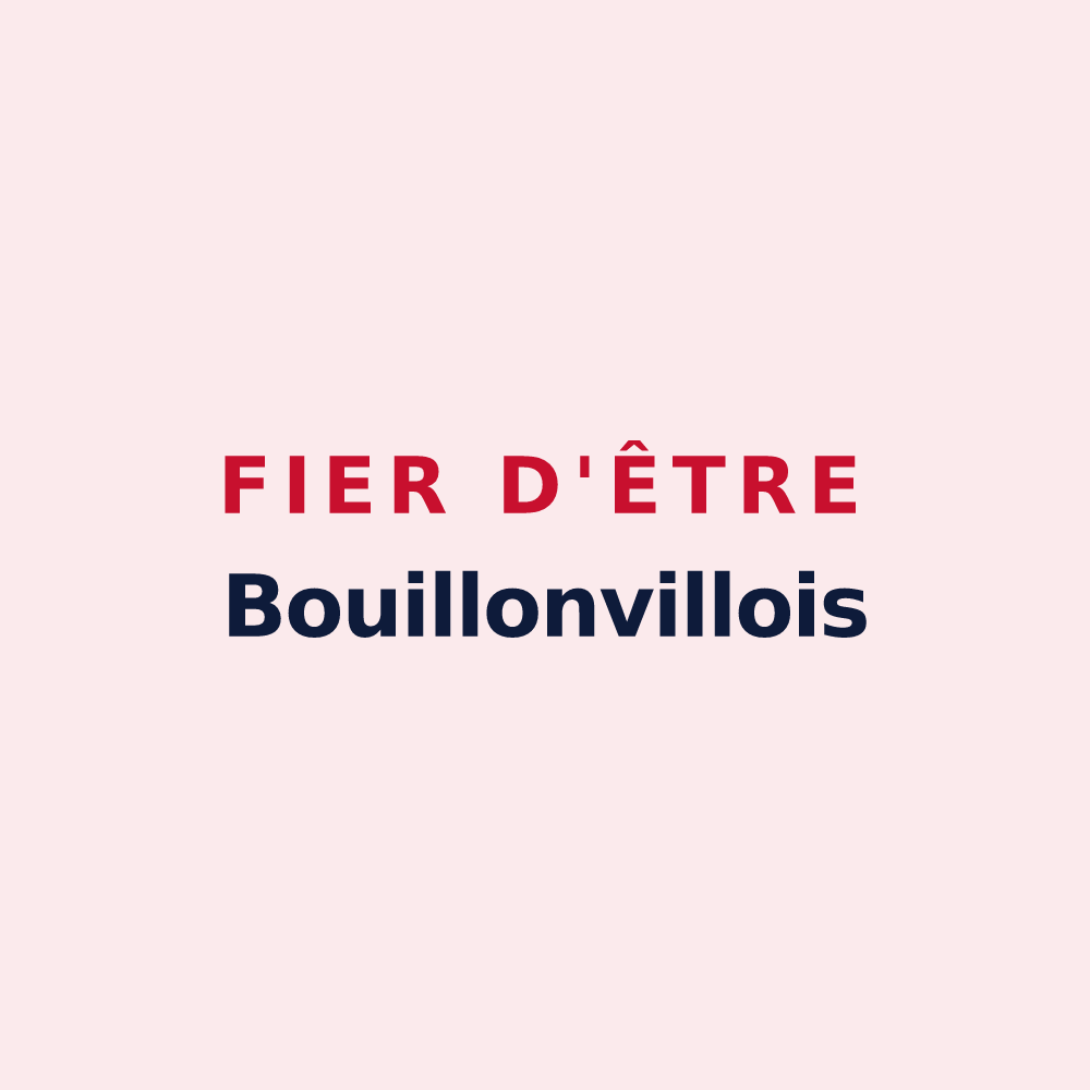 Magnet « Fier d'être Bouillonvillois » — design pour Bouillonville