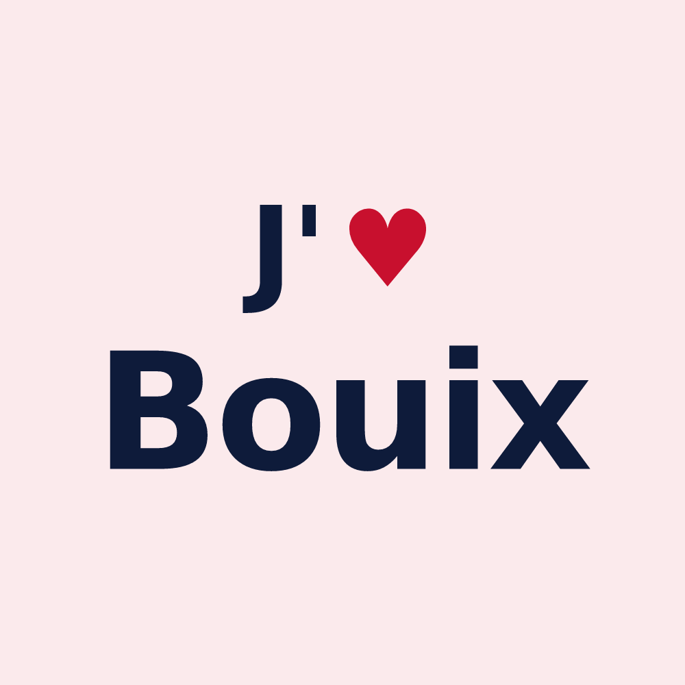 Magnet personnalisé Bouix — design J'aime Bouix