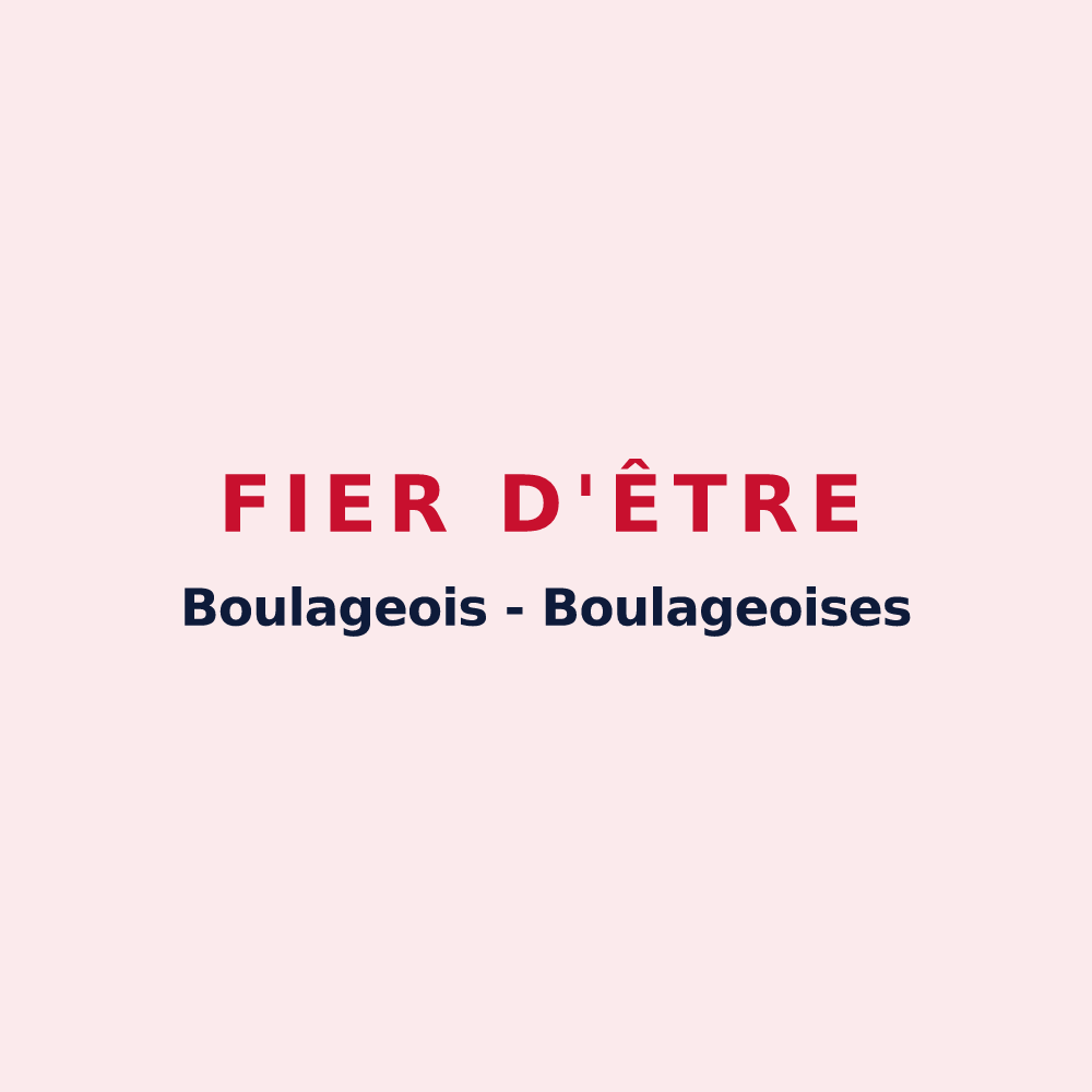 Magnet « Fier d'être Boulageois - Boulageoises » — design pour Boulages