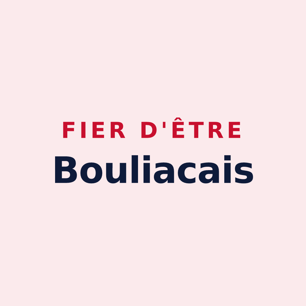 Magnet « Fier d'être Bouliacais » — design pour Bouliac
