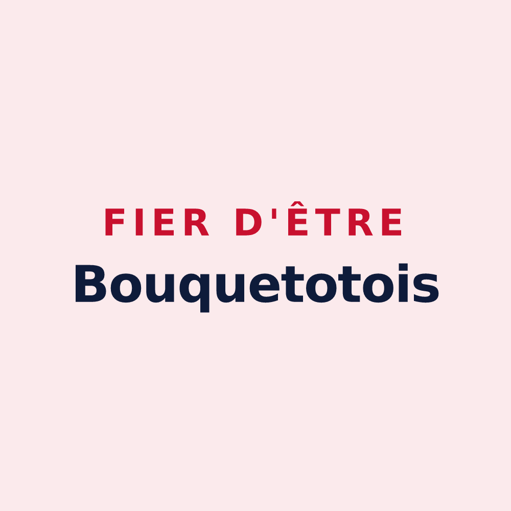 Magnet « Fier d'être Bouquetotois » — design pour Bouquetot