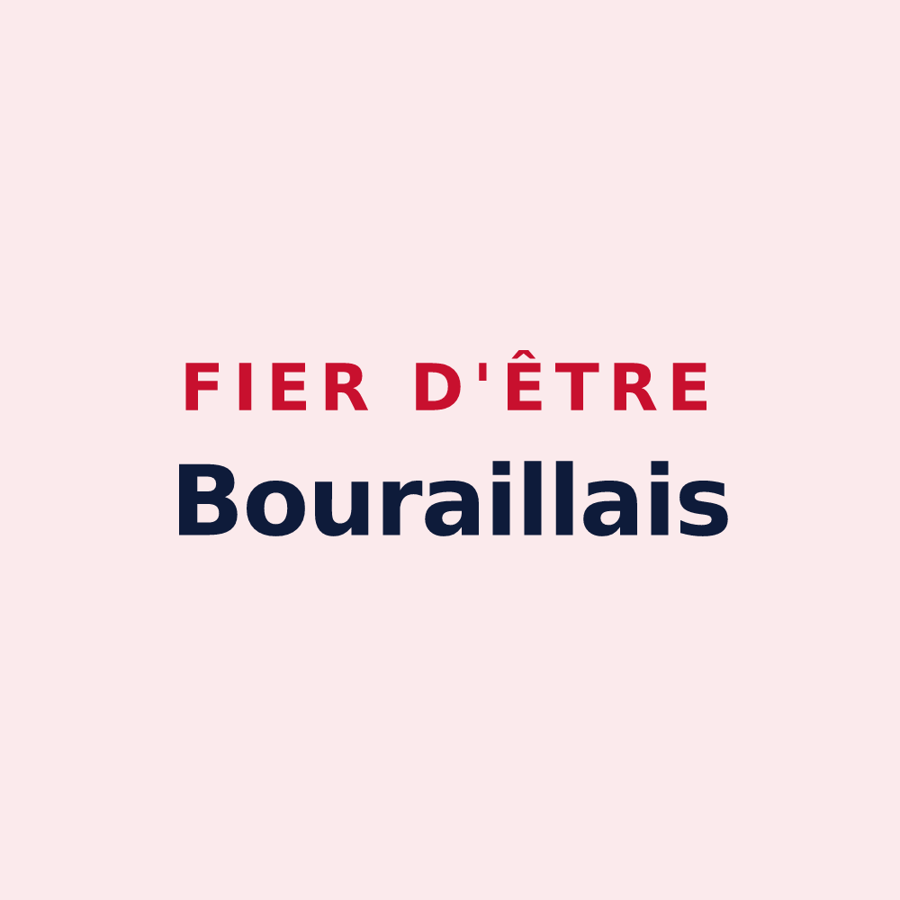 Magnet « Fier d'être Bouraillais » — design pour Bourail