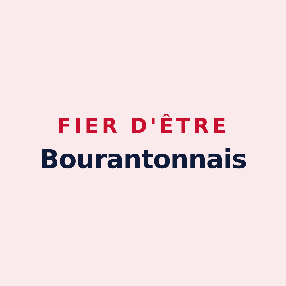 Magnet « Fier d'être Bourantonnais » — design pour Bouranton