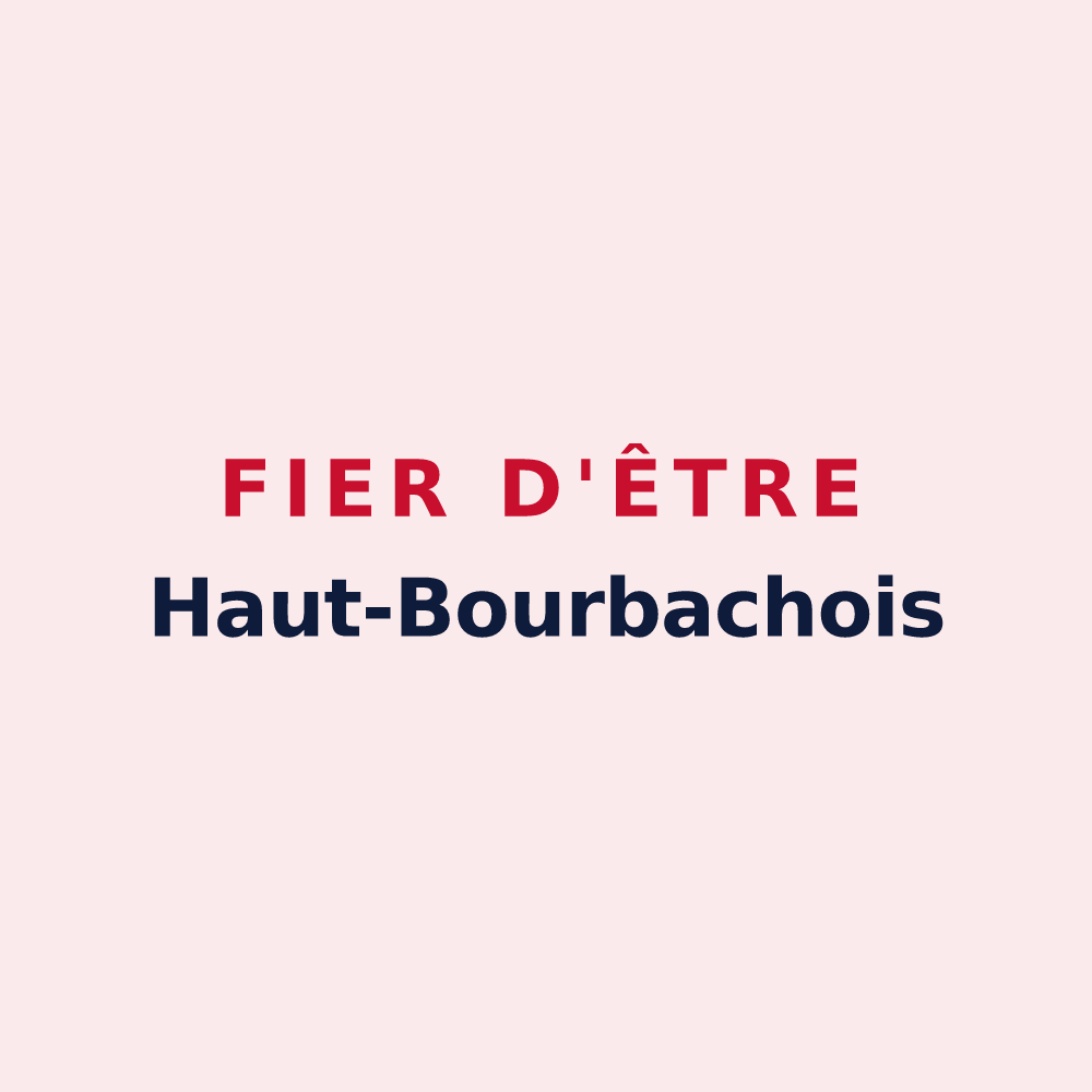 Magnet « Fier d'être Haut-Bourbachois » — design pour Bourbach-le-Haut