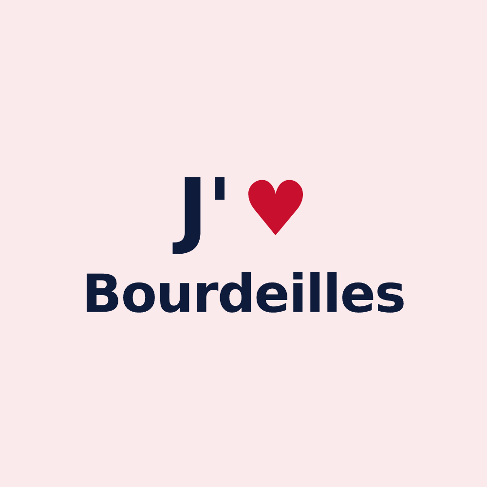 Magnet personnalisé Bourdeilles — design J'aime Bourdeilles