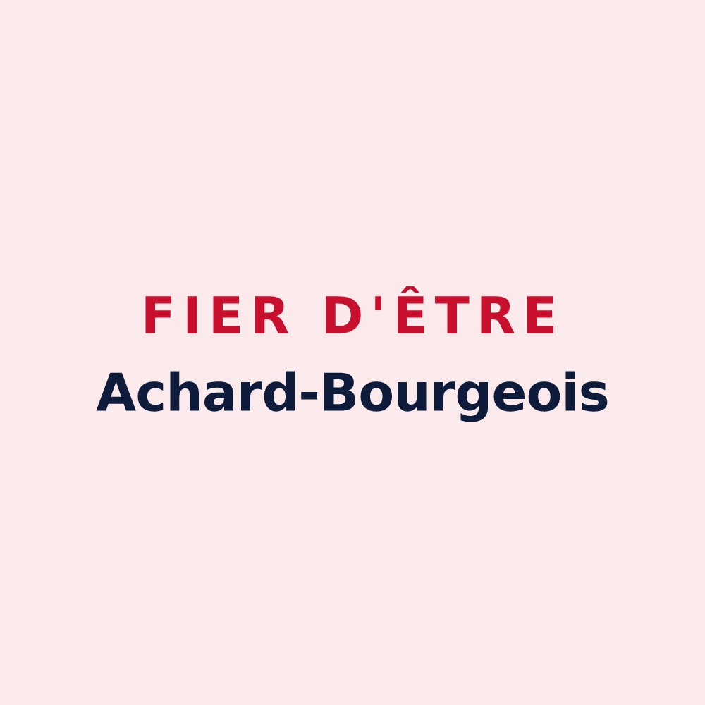 Magnet « Fier d'être Achard-Bourgeois » — design pour Bourg-Achard