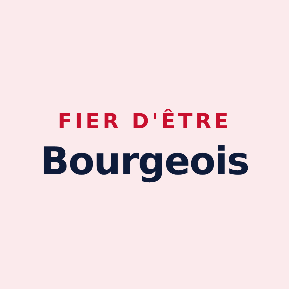 Magnet « Fier d'être Bourgeois » — design pour Bourg-Charente