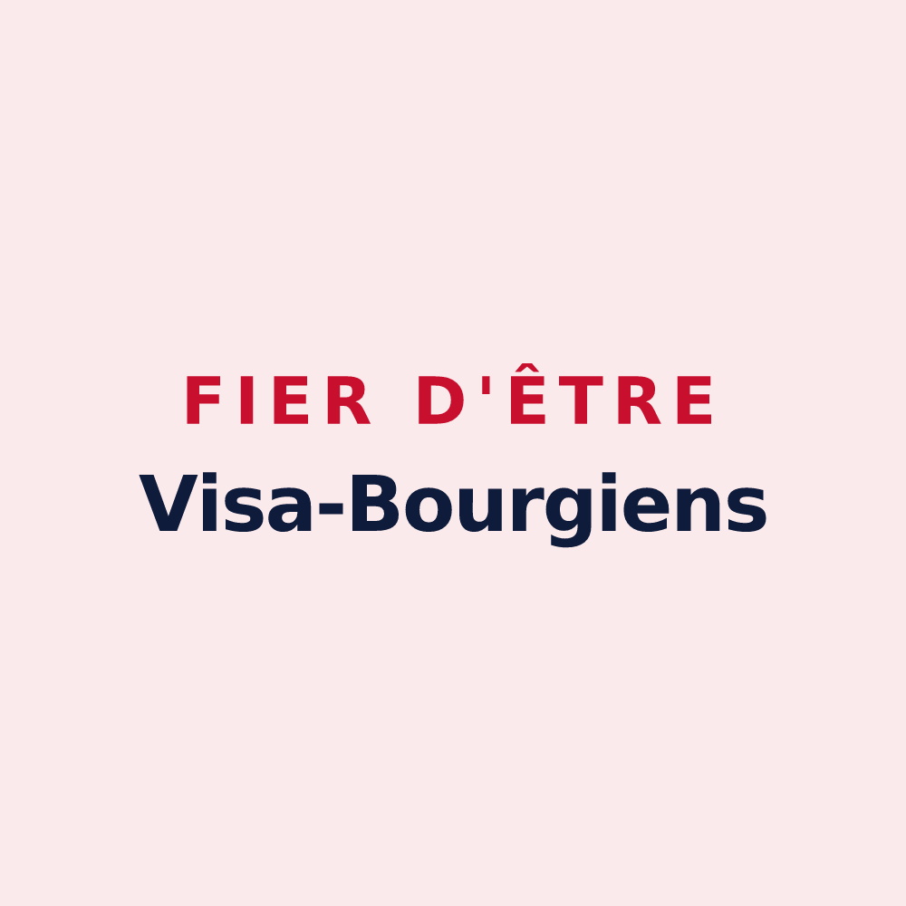 Magnet « Fier d'être Visa-Bourgiens » — design pour Bourg-de-Visa