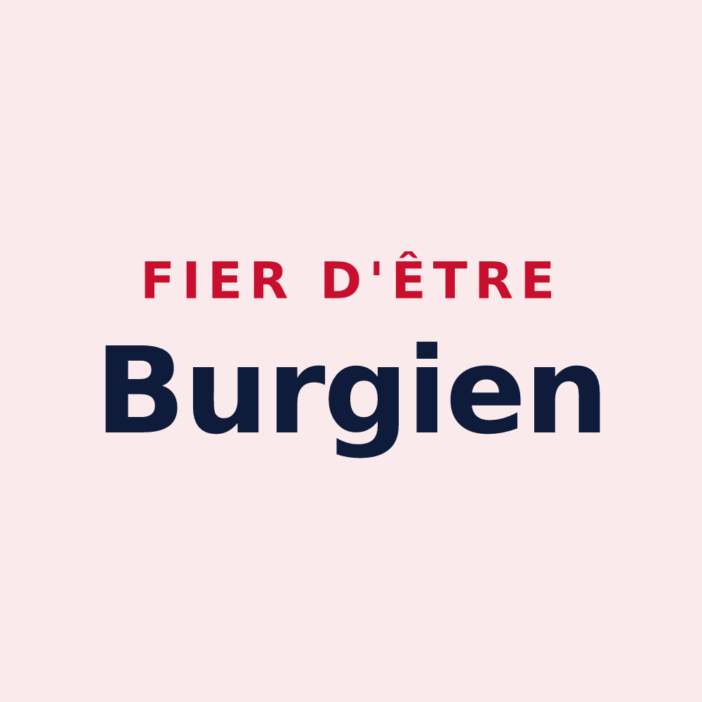 Magnet « Fier d'être Burgien » — design pour Bourg-en-Bresse