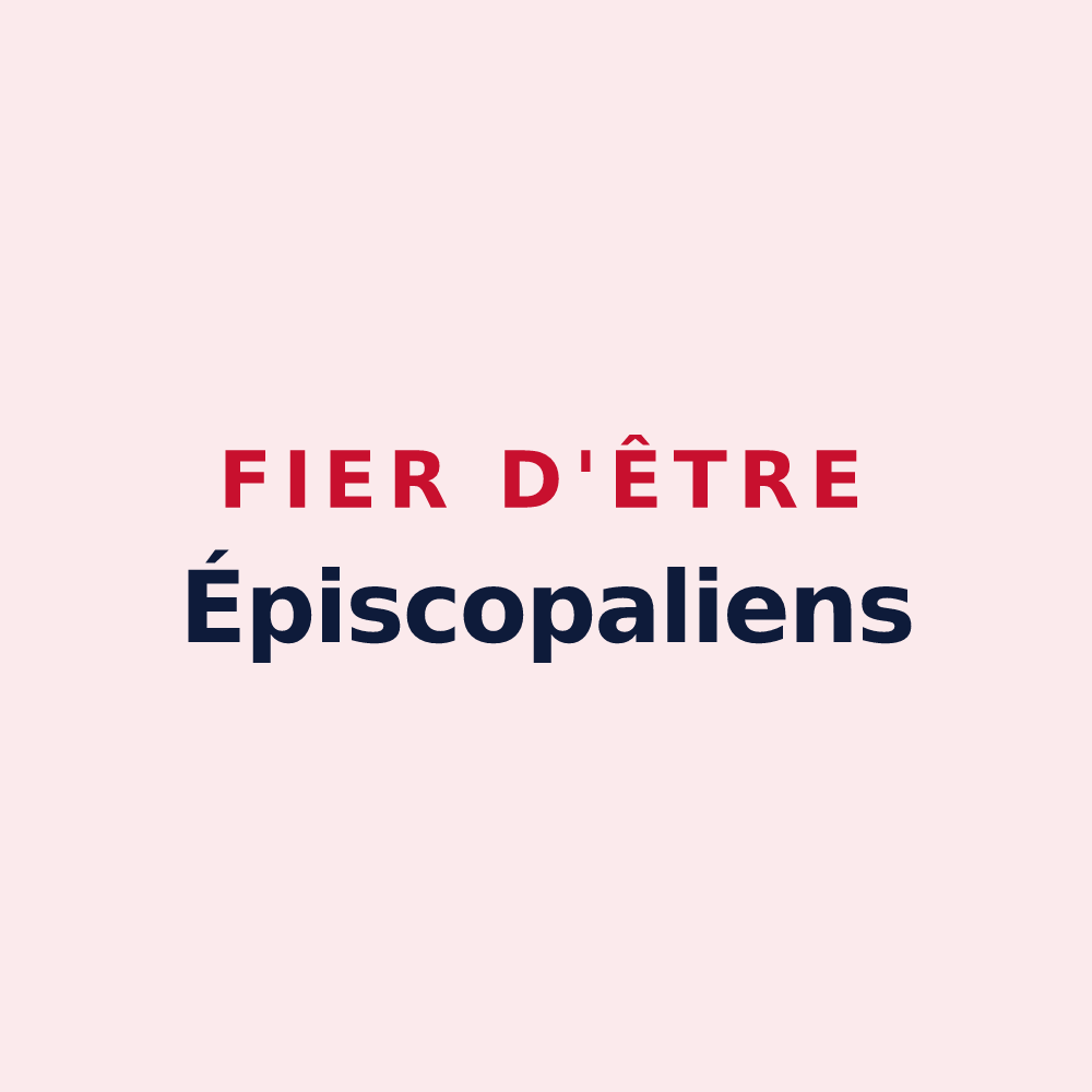 Magnet « Fier d'être Épiscopaliens » — design pour Bourg-l'Évêque