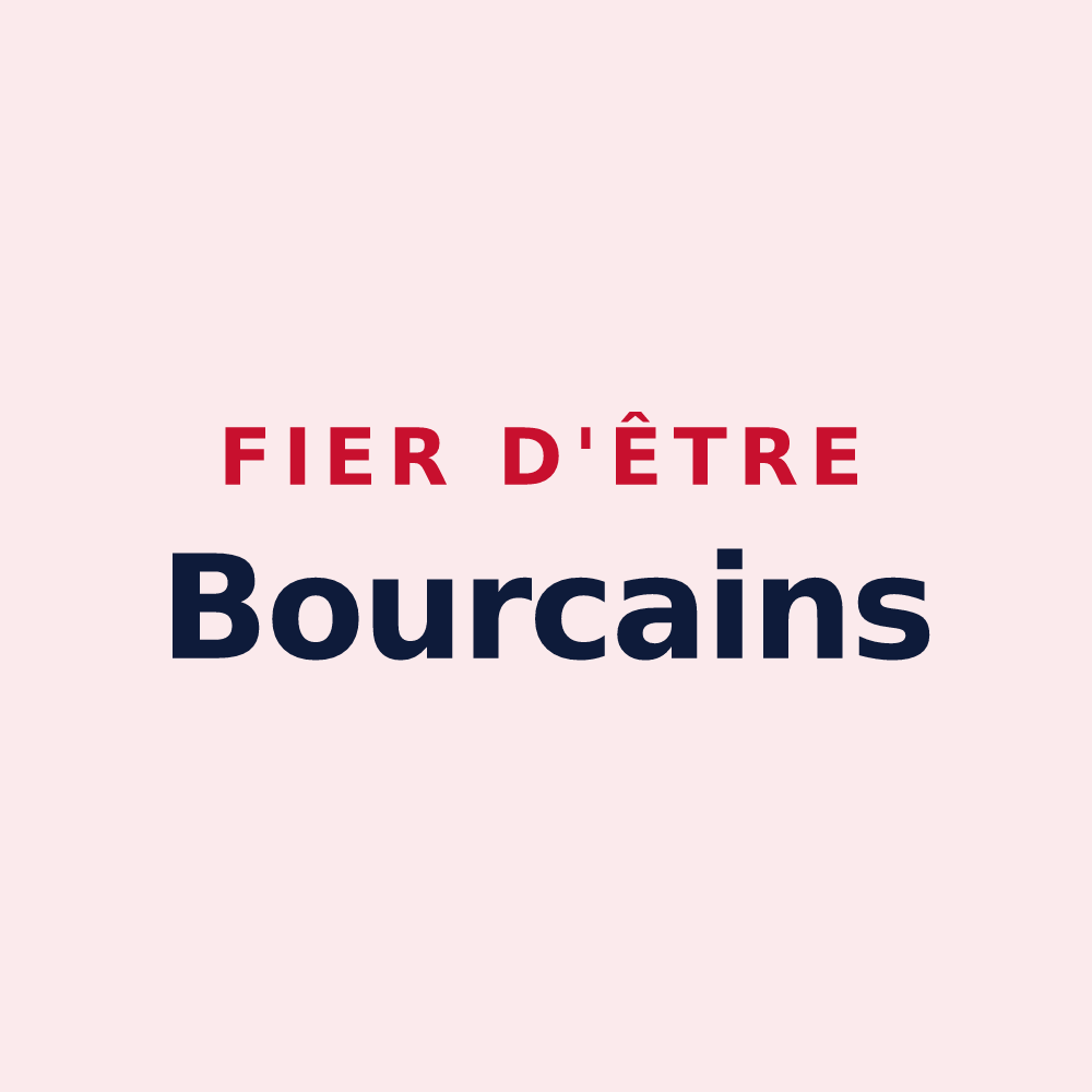 Magnet « Fier d'être Bourcains » — design pour Bourg-lès-Valence