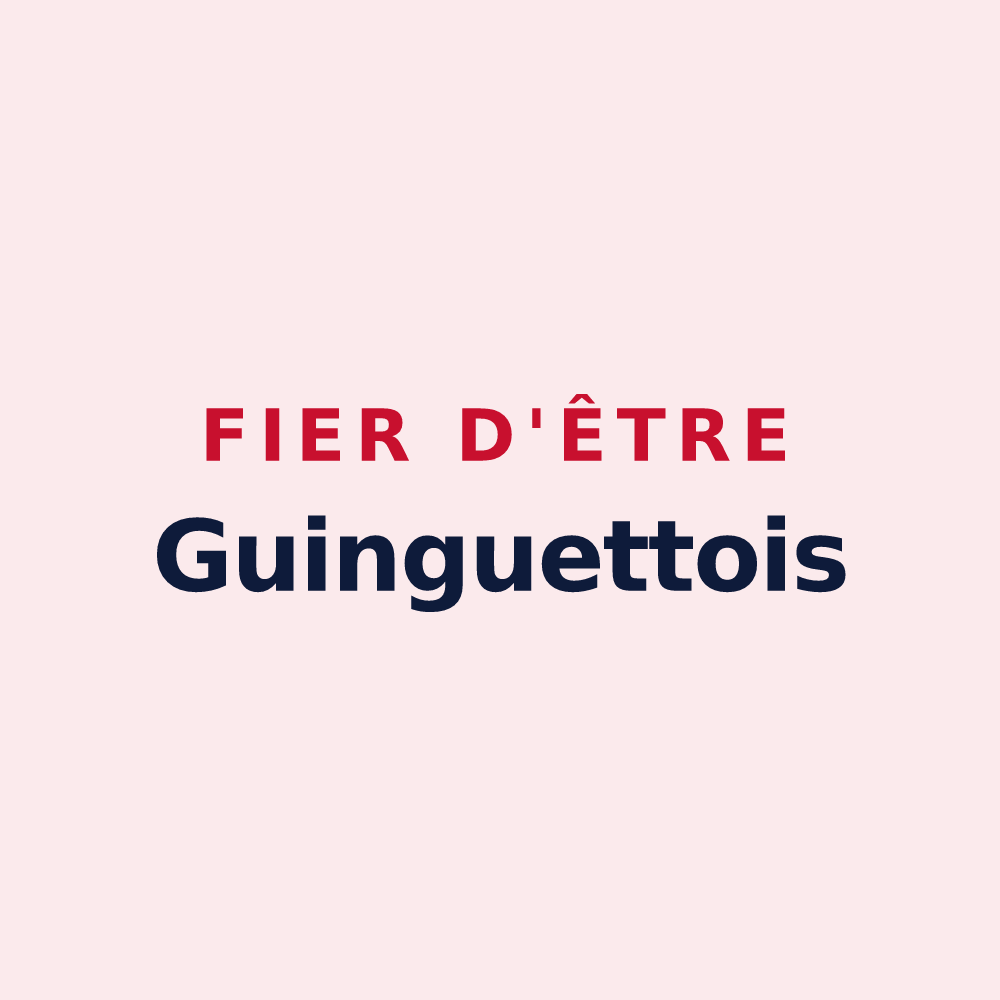 Magnet « Fier d'être Guinguettois » — design pour Bourg-Madame