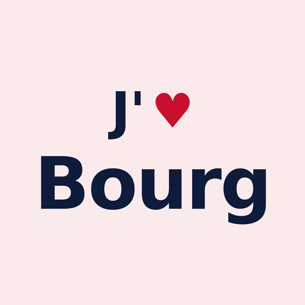 Magnet personnalisé Bourg — design J'aime Bourg