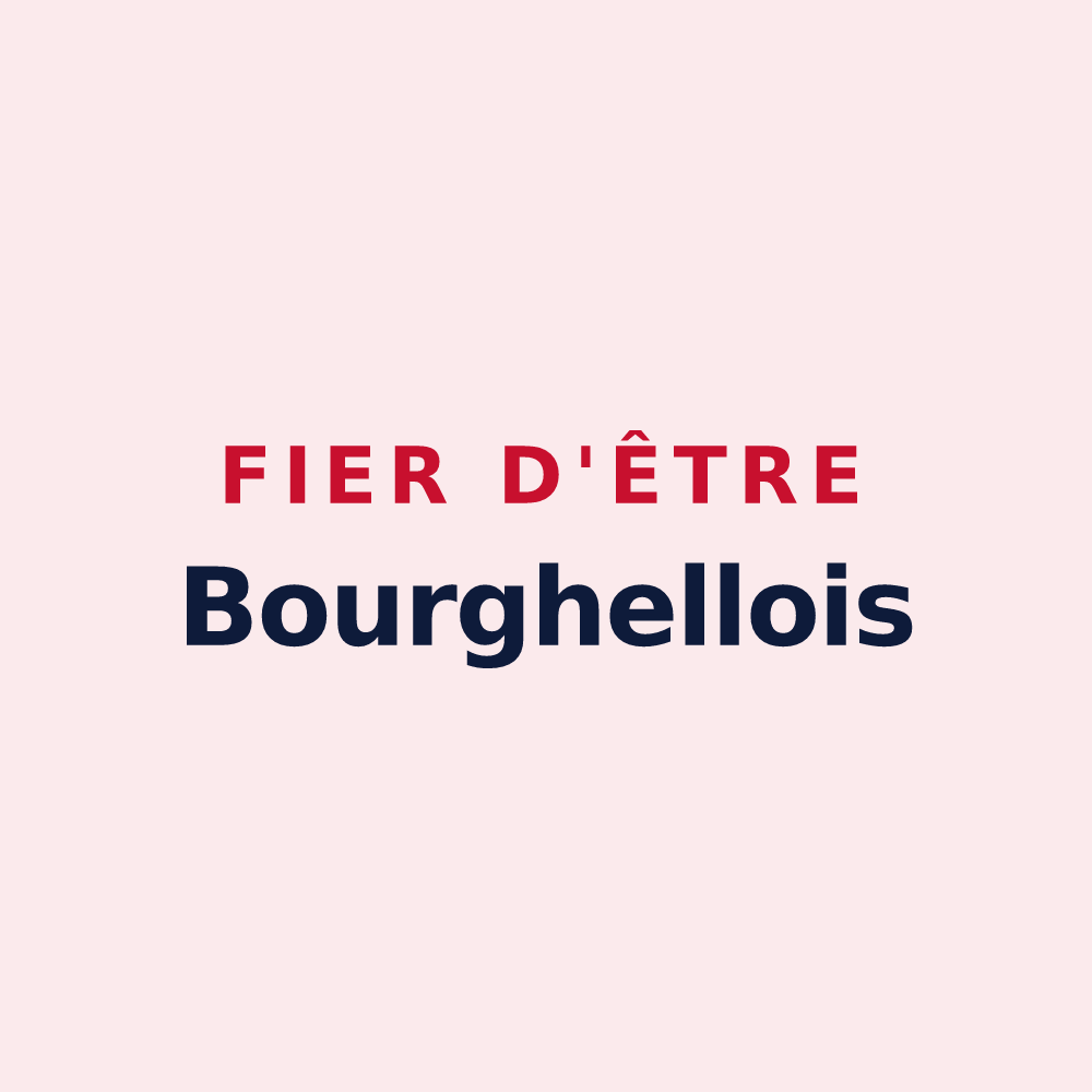 Magnet « Fier d'être Bourghellois » — design pour Bourghelles