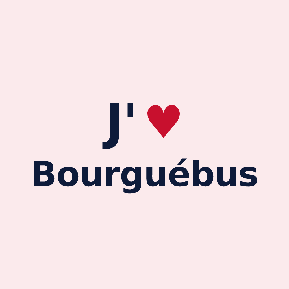 Magnet personnalisé Bourguébus — design J'aime Bourguébus