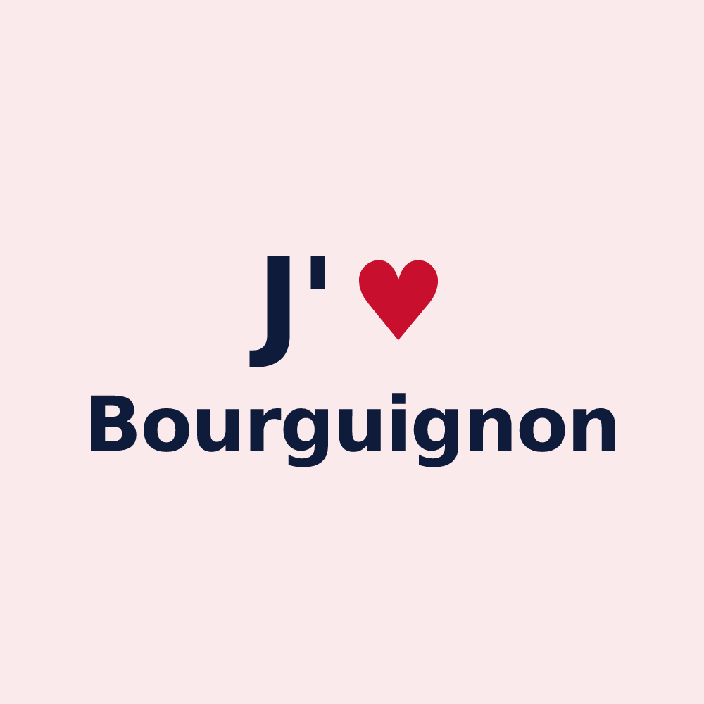 Magnet personnalisé Bourguignon — design J'aime Bourguignon