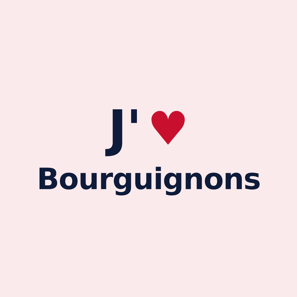 Magnet personnalisé Bourguignons — design J'aime Bourguignons