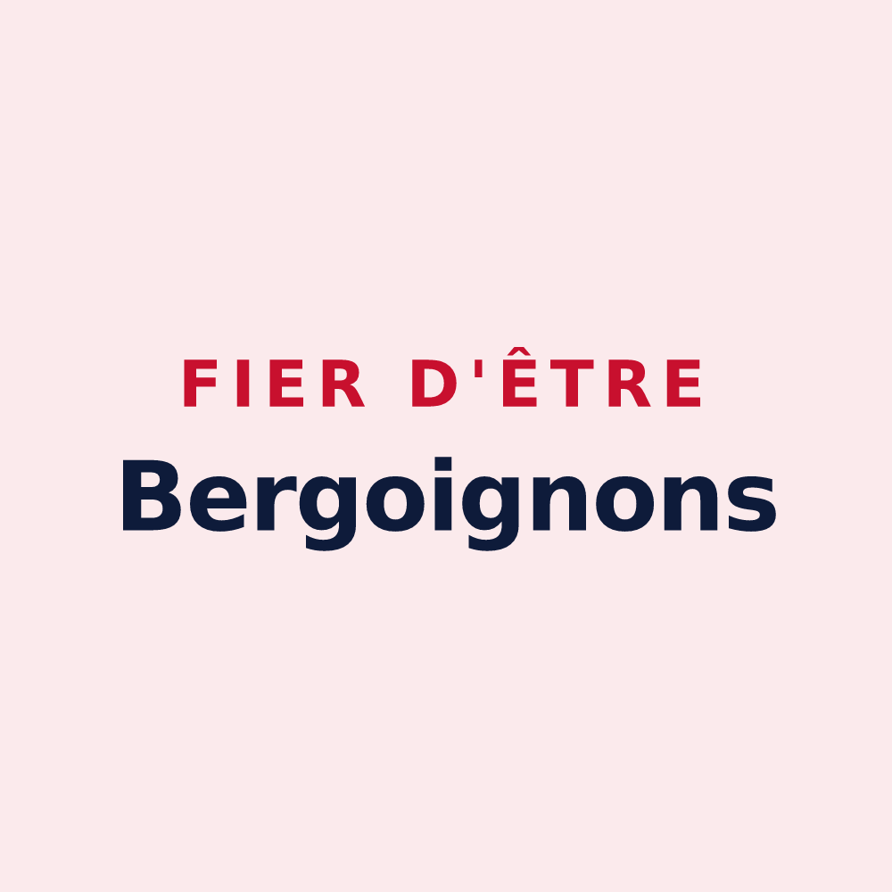 Magnet « Fier d'être Bergoignons » — design pour Bourguignons